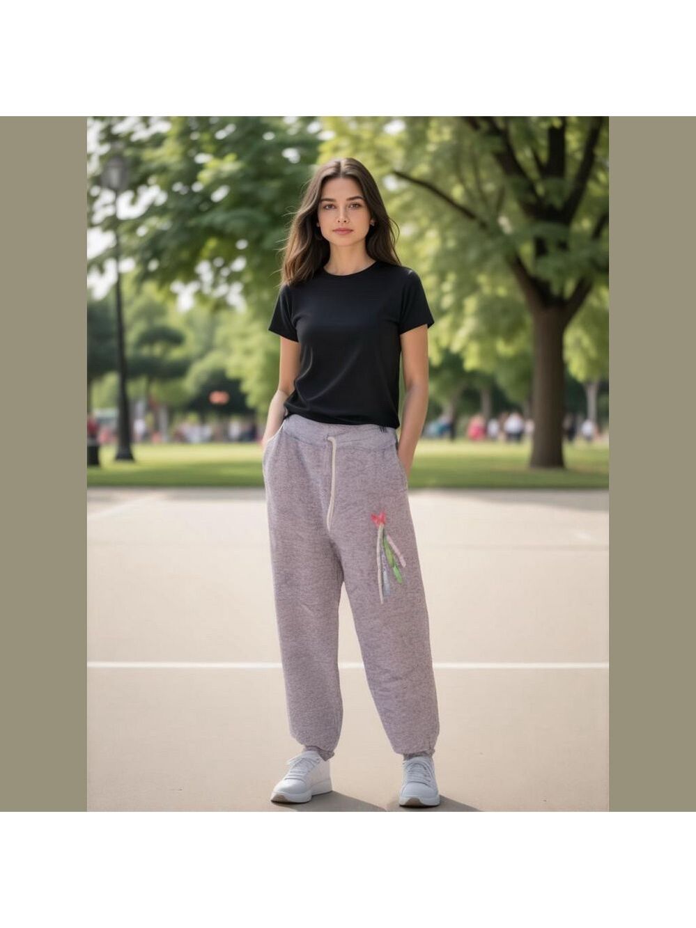 Vintage Butterfly Sweatpants 90s cottagecore granny boho pastel